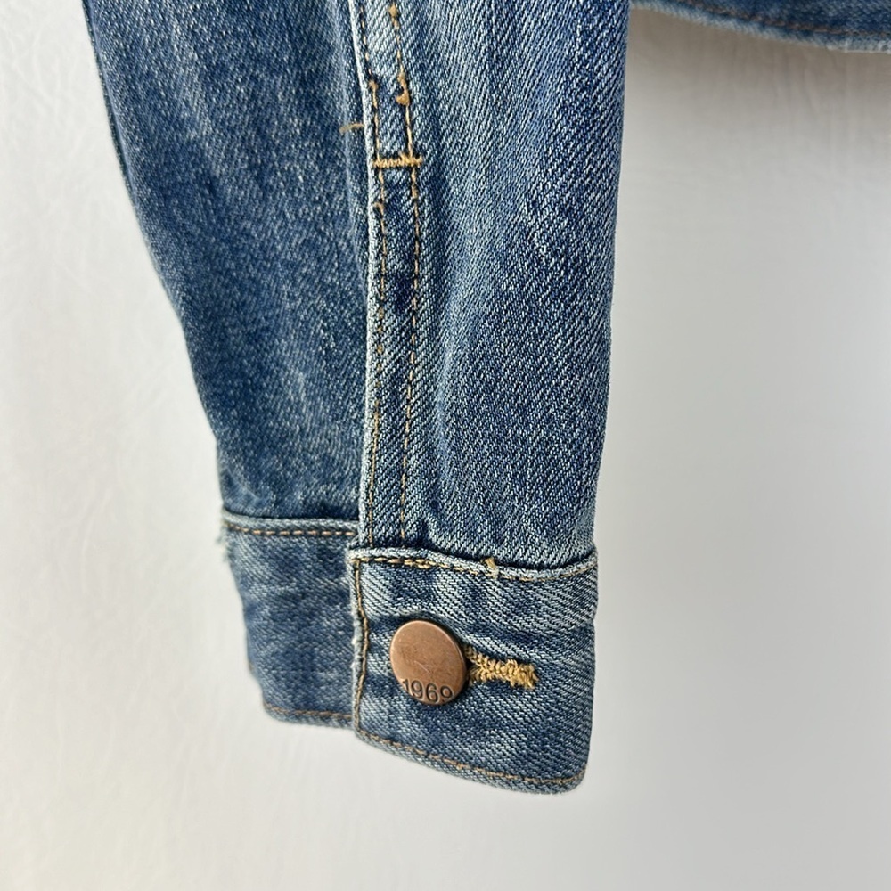 GAP 1969 Icon Flap Jack Medium Wash Denim Jacket - Picture 4 of 9